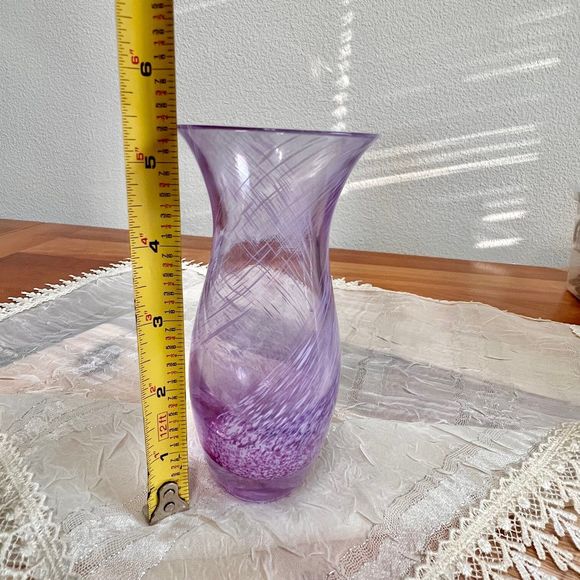 Caithness Vintage Scottish Glass Vase from Scotland, Vintage Vases - Picture 9 of 10